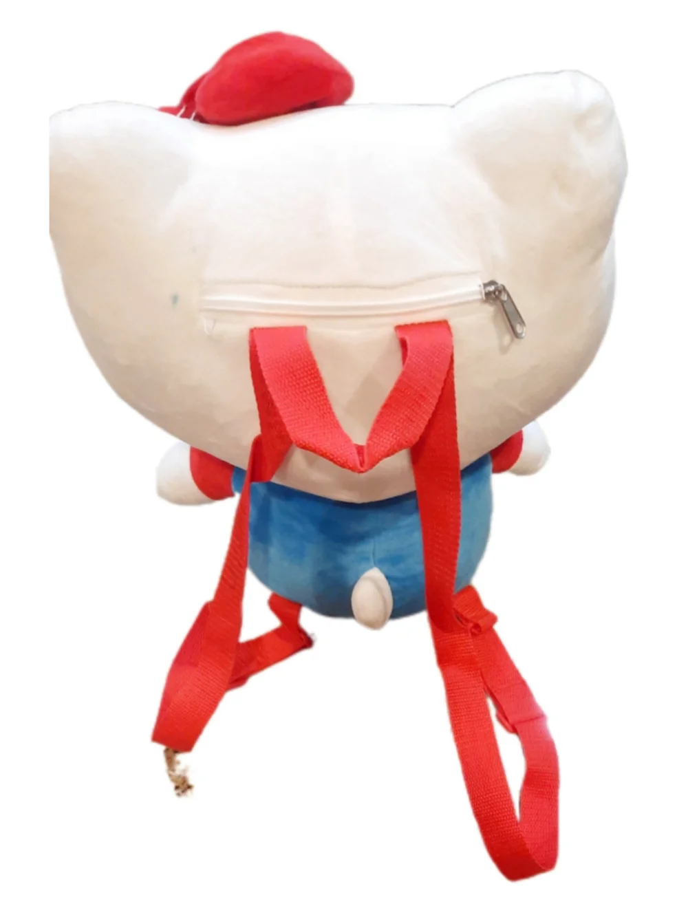 Hello Kitty Sanrio Plush Backpack 16” Red Bow Double Straps Adjustable